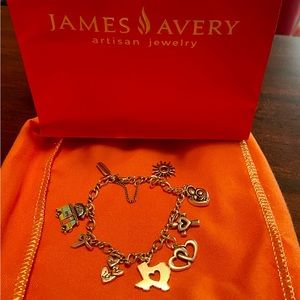 James Avery Charm Bracelet with Charms